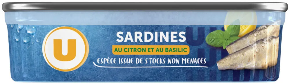 Sardines citron basilic boîte 1/5 135g