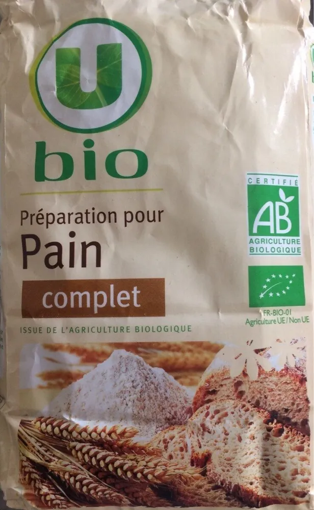 Preparation pour pain complet