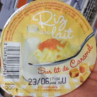 Riz au lait Sur lit de Caramel