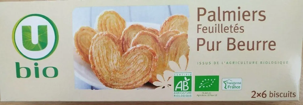 Palmiers feuilletés pur beurre