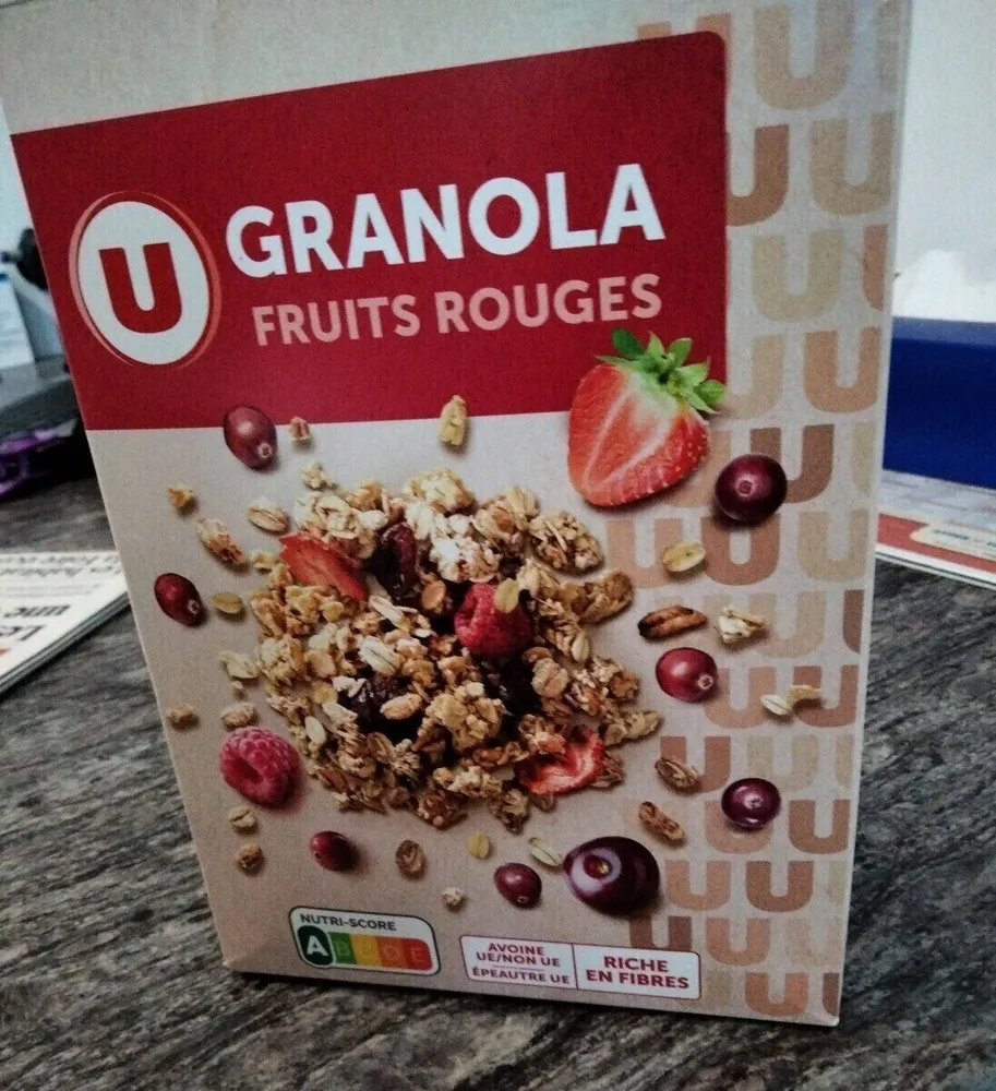 Granola fruits rouges
