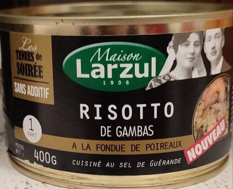 RISOTTO DE GAMBAS A LA FONDUE DE POIREAUX