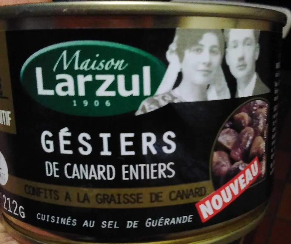 Gésiers de canard entiees