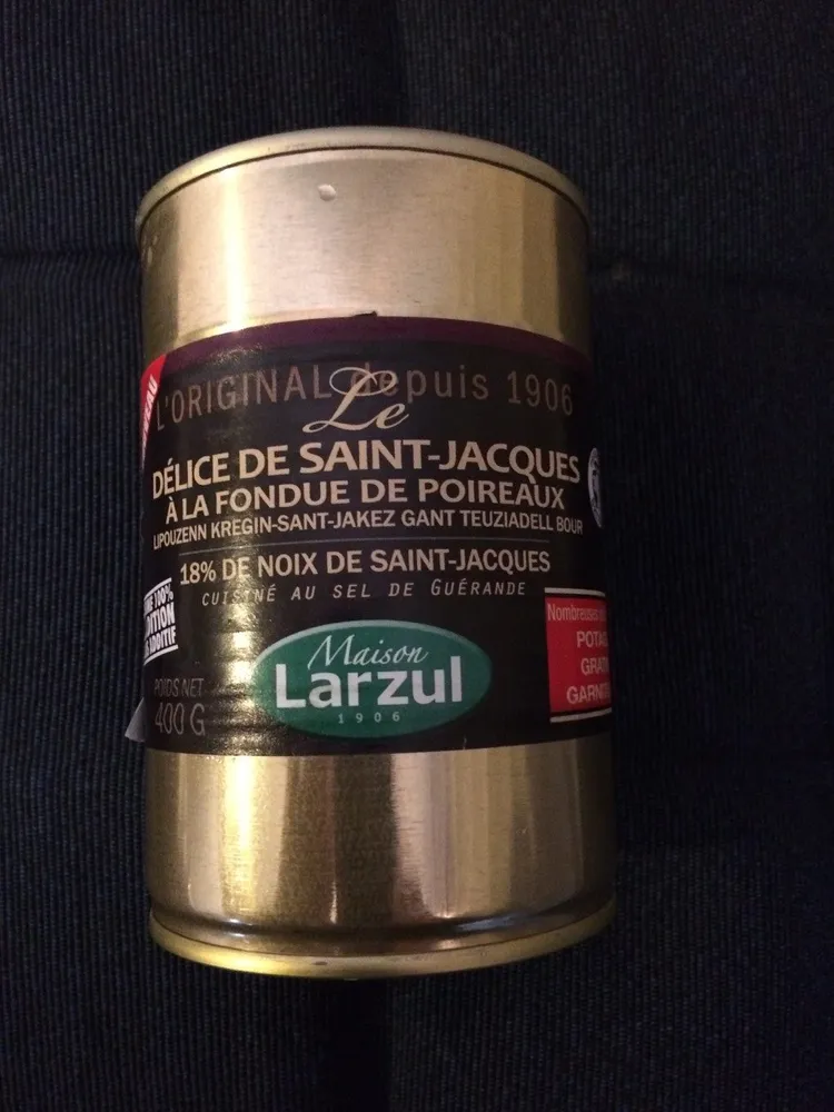 Délice de saint-jacques à la fondue de poireaux