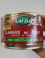 Langue de bœuf, compotée de tomates