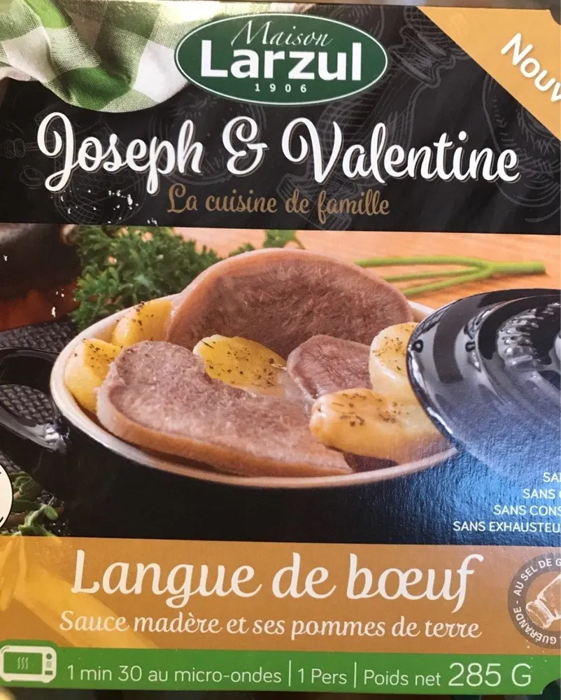 Langue de bœuf sauce madère et ses pommes de terre