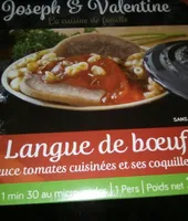 Langue de Bœuf, Sauce Tomates Cuisinées et ses Coquillettes