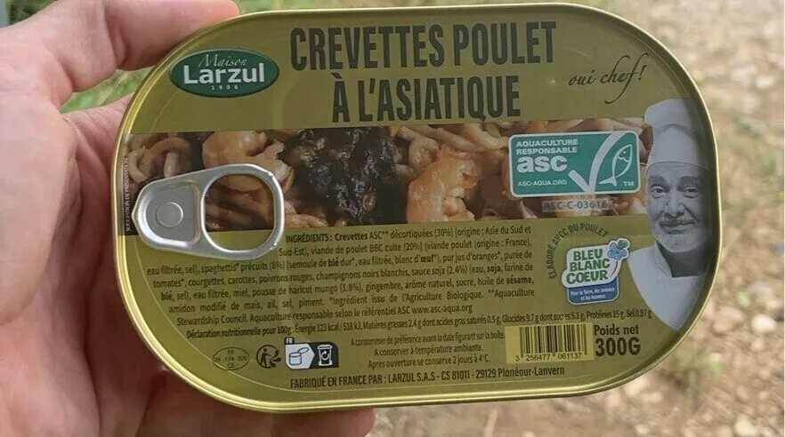 Crevettes poulet à l’asiatique