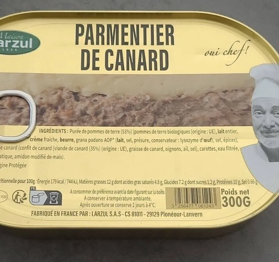 Parmentier de canard