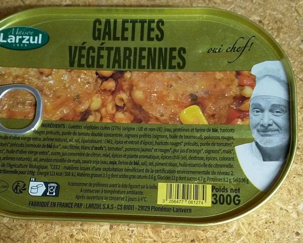 Galettes végétariennes