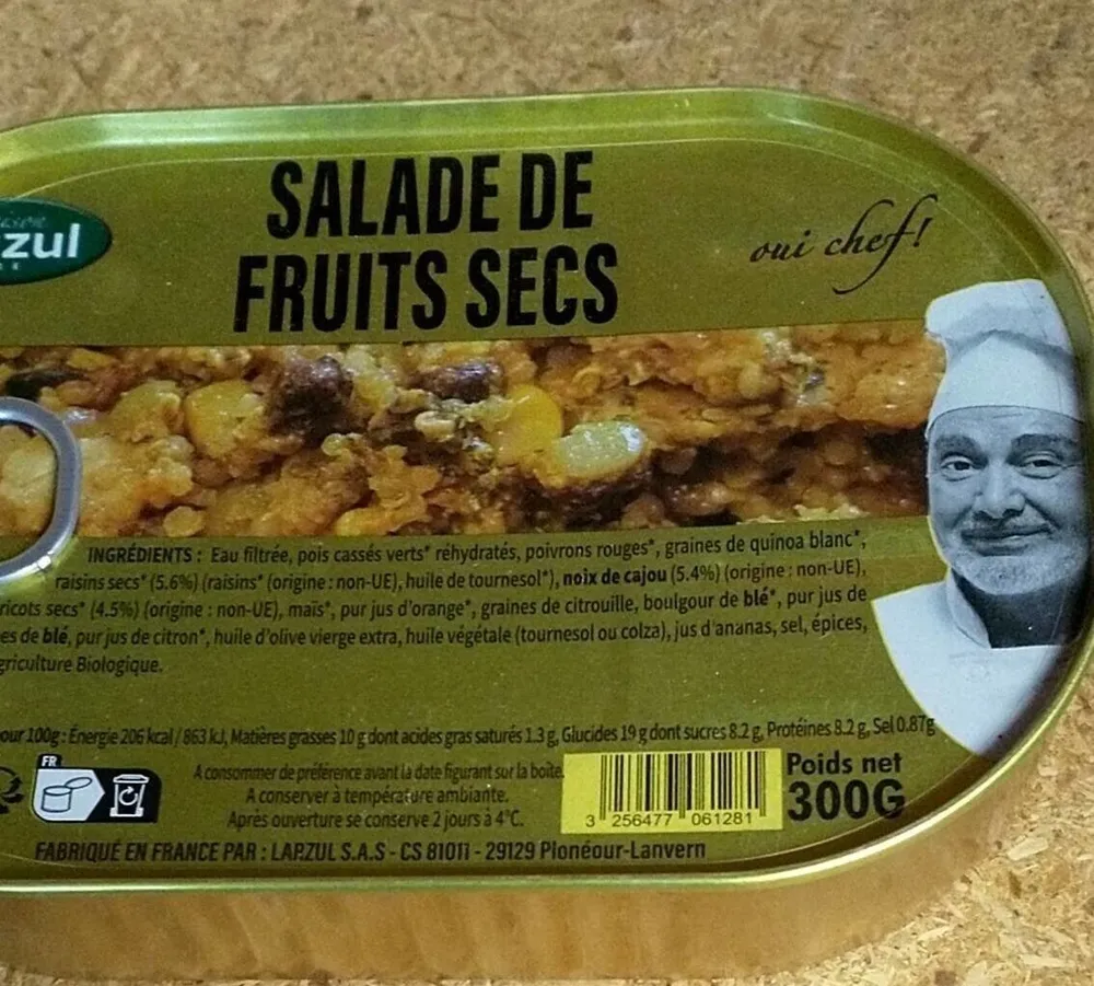 Salade fruits secs