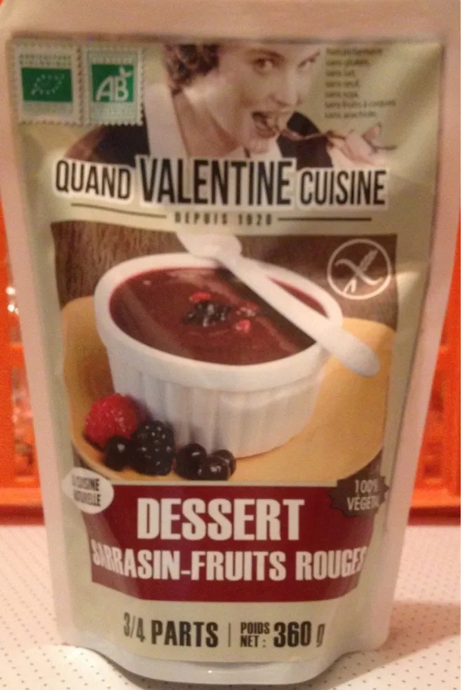 Dessert sarrasin-fruits rouges