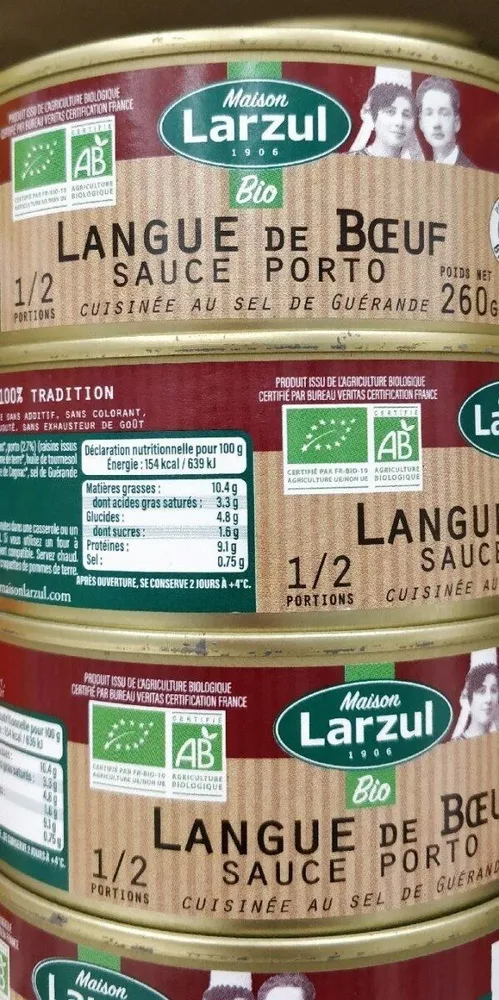 Langue de bœuf sauce porto