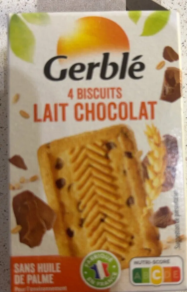 Gerblé 4 biscuits lait chocolat