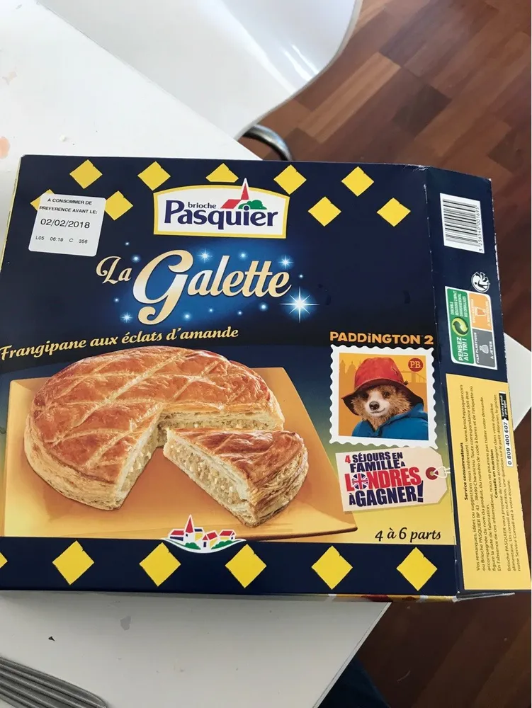 Galette des rois frangipane eclats d'amandes