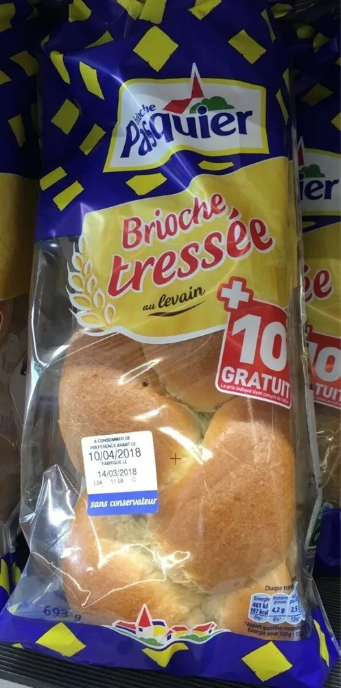 Brioche tressée du levain