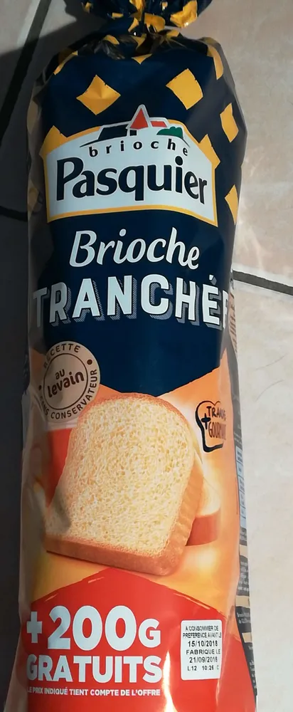 Brioche Tranchée au Levain