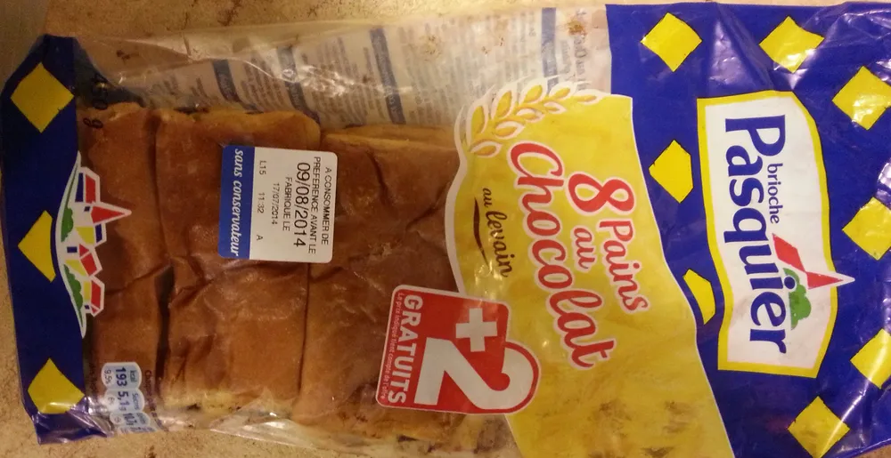 8 pains au chocolat au levain