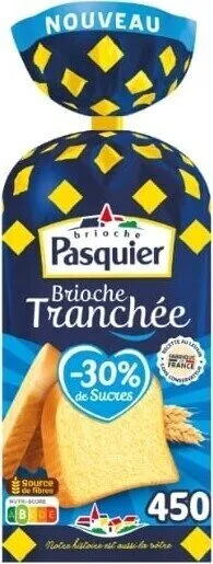 Brioche tranchée -30% sucre