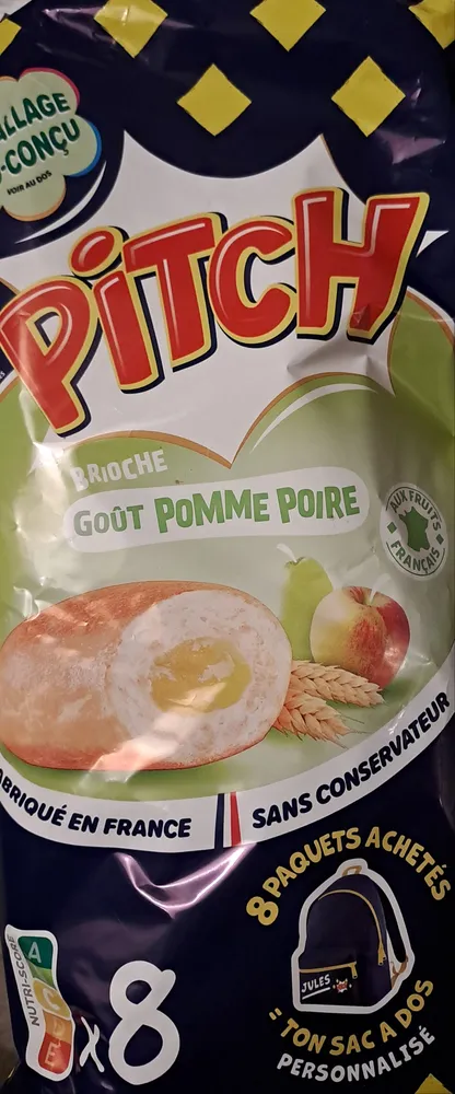 Pitch Brioche goût pomme poire