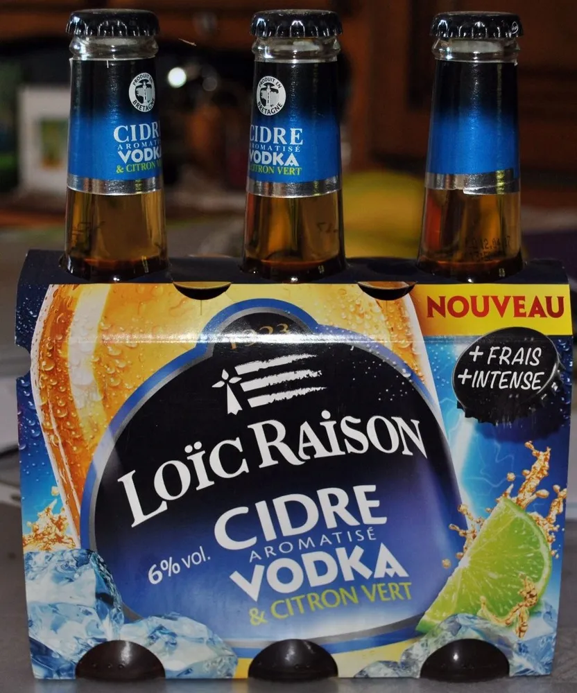 Cidre Aromatisé Vodka & Citron Vert