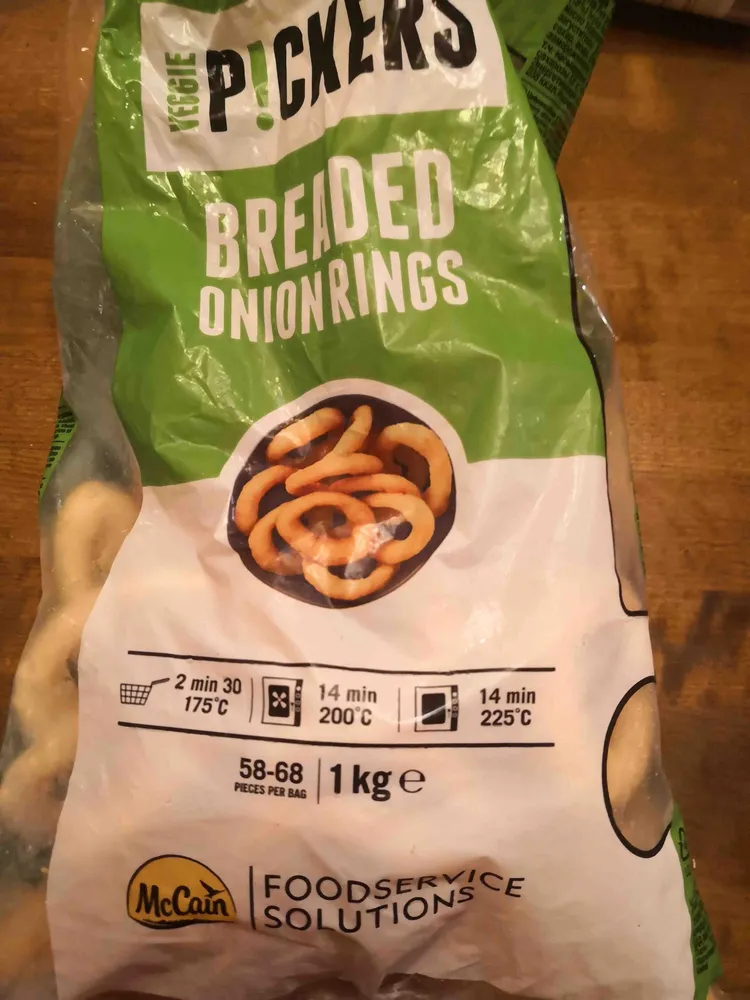 Breaded onion rings