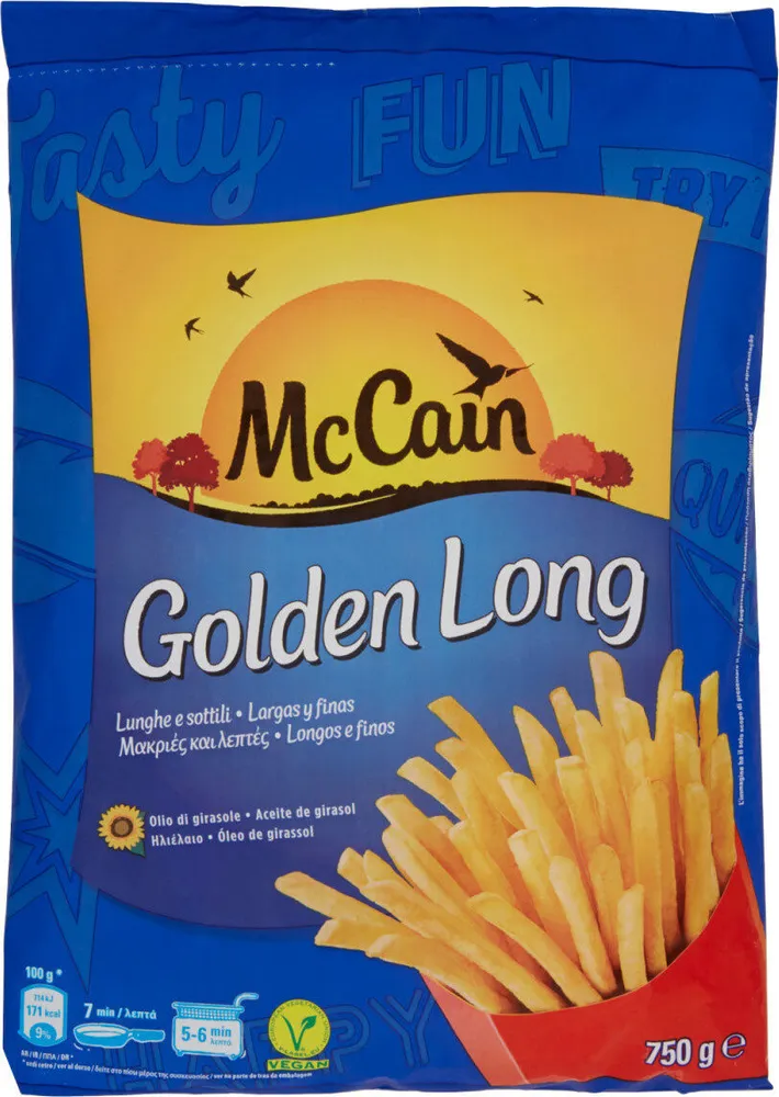 Patatas fritas congeladas golden long