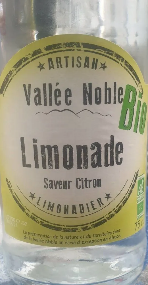 Limonade artisanale vallée noble