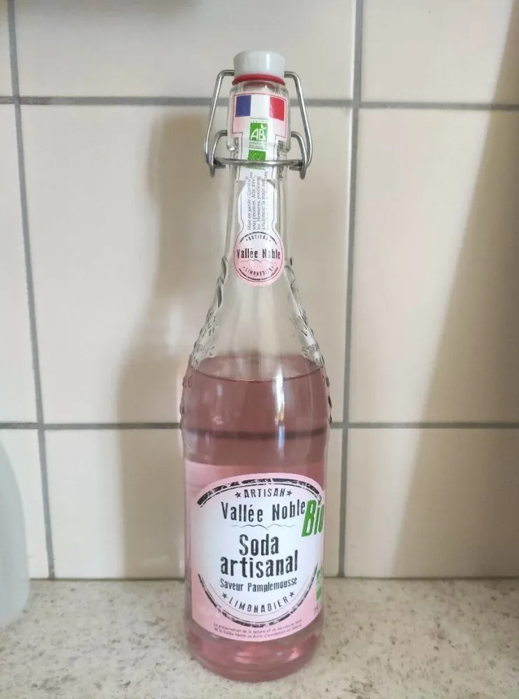 Soda artisanal, saveur pamplemousse
