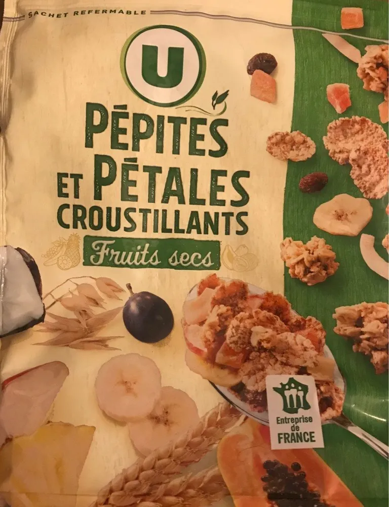Pepites et pétales fruits secs
