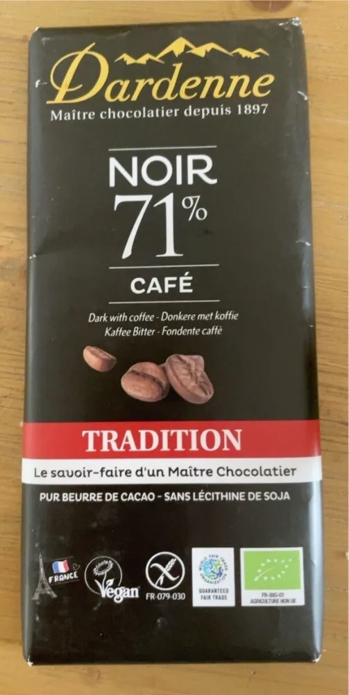 Noir 71% café