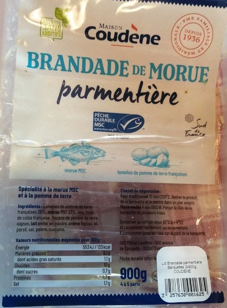 Brandade de morue parmentiere