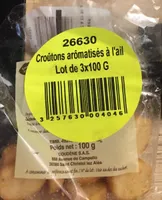 Croutons aromatises a l'ail