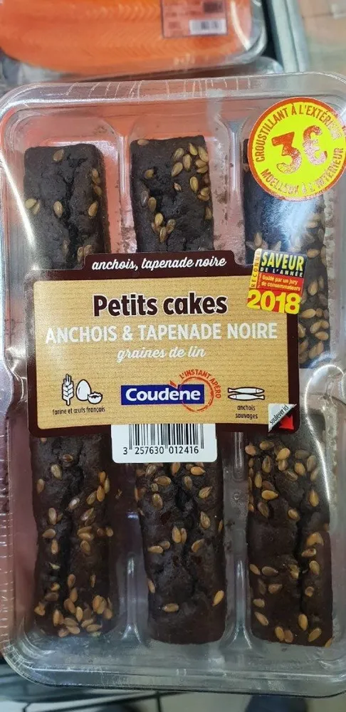 Petits cakes anchois et tapenade noire