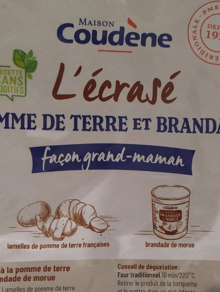 L'écrasé pomme de terre et brandade