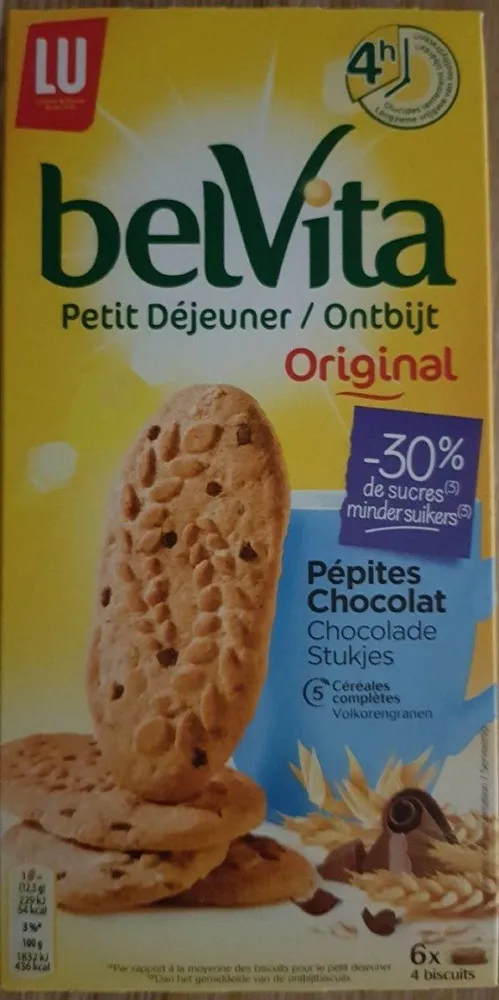 Belvita pépites chocolat -30% de sucres