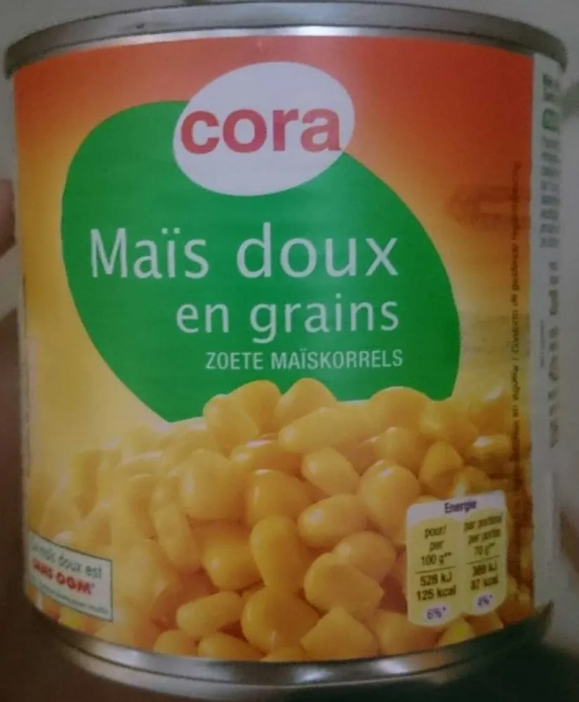 Maïs doux en grains
