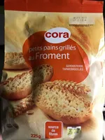 Petits pains grillés au froment