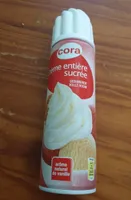 Crème Chantilly entiere, Marque Cora