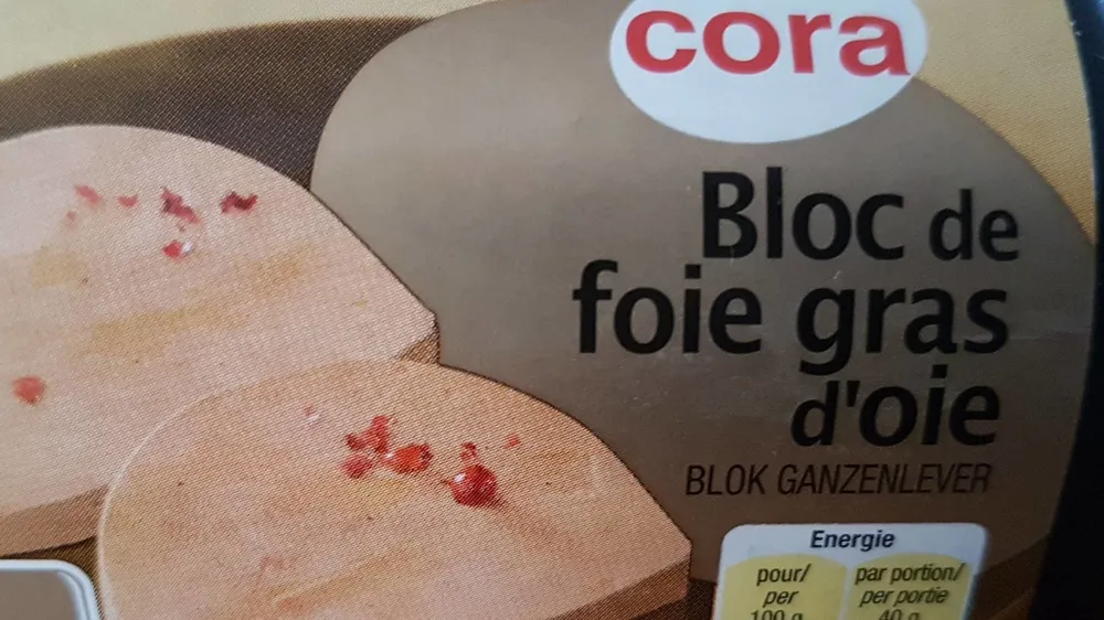 Bloc de fois gras d'oie