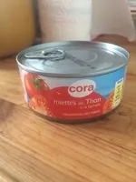 Miettes De Thon à La Tomate, 160 Grammes, Marque Cora