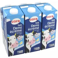 Lait Demi-Écrémé stérilisé UHT