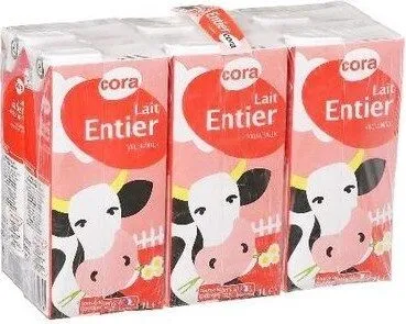 Lait Entier Uht 6 Briques 1 Litre