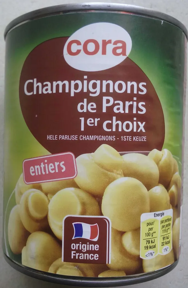 Champignons de Paris 1er choix