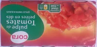 Pulpe de Tomates pelées en dés (Lot de 3 x 400 g)