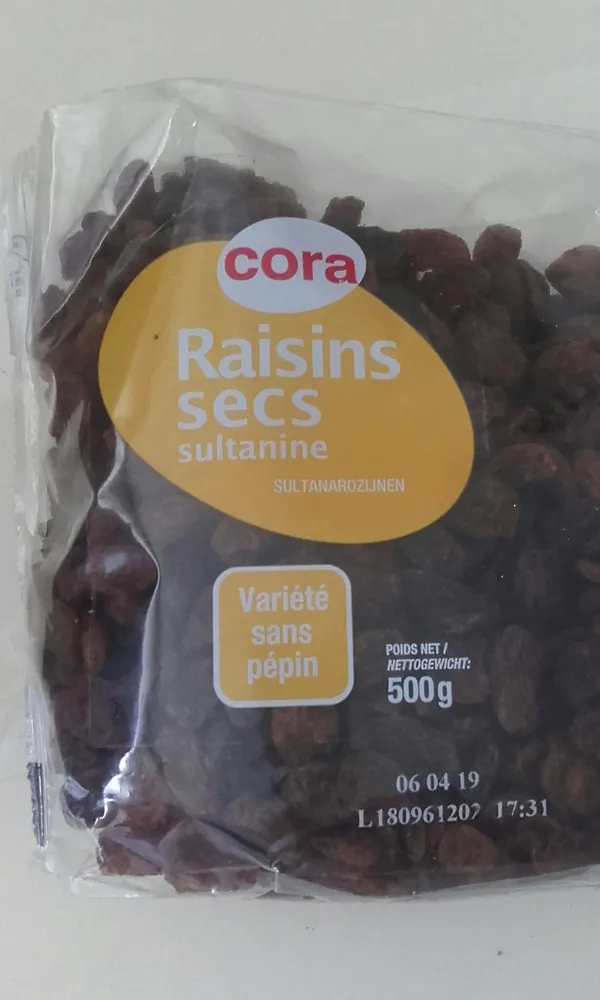 Raisins Secs Sultanines