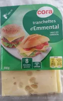 Tranchettes d'Emmental, 200 Grammes, Marque Cora
