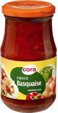 Sauce Basquaise, Bocal De 350 Grammes, Marque Cora