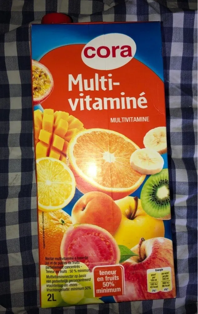 Nectar multivitaminé à base de jus