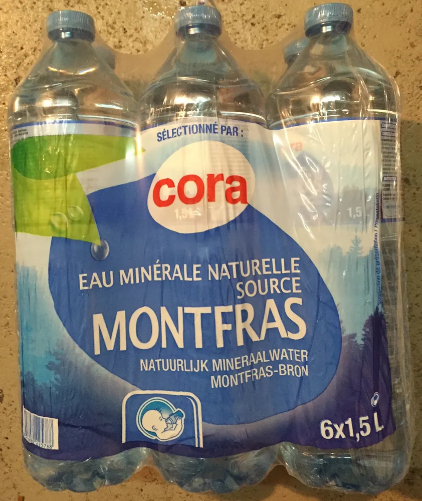 Eau minérale naturelle source Montfras